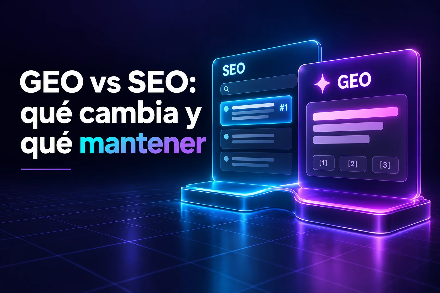 GEO vs SEO: en qué cambia posicionar para IA y qué mantener